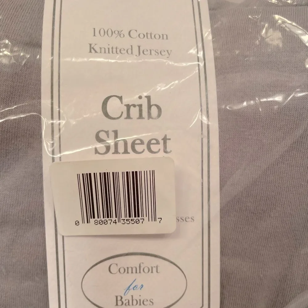 Gray Crib Sheet